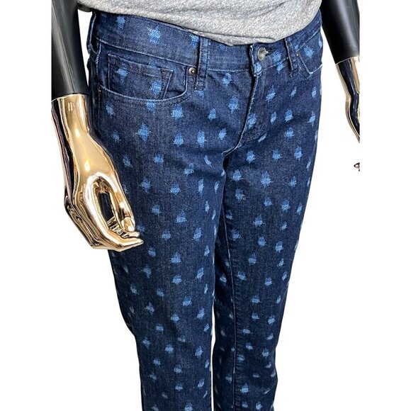 Lucky Brand Ikat Polka Dot Charlie Skinny Jeans Low-Rise Medium Wash Size 6/28 - Picture 6 of 12
